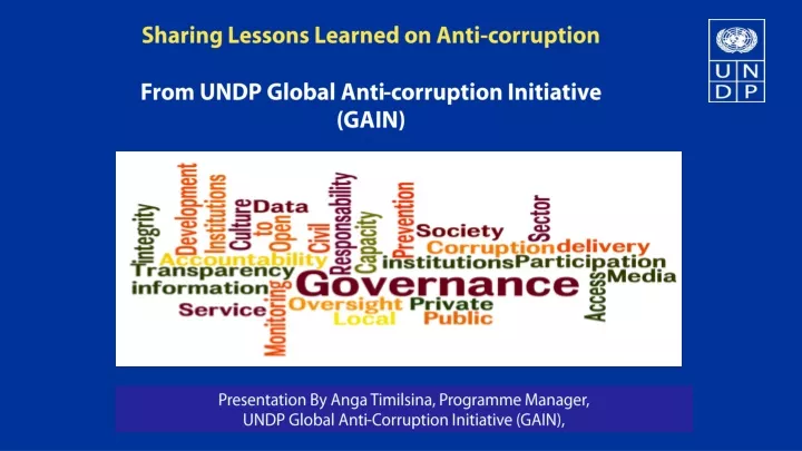 sharing lessons learned on anti corruption from