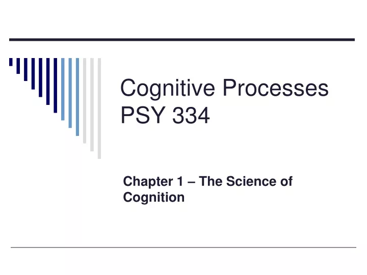 cognitive processes psy 334