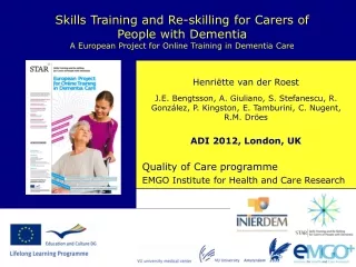 Skills Training and Re-skilling for Carers of  People with Dementia