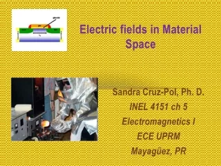 Electric fields in Material Space