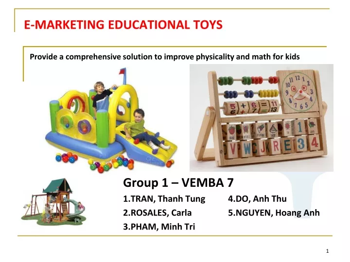 e marketing educational toys