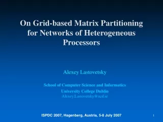 On Grid-based Matrix Partitioning for Networks of Heterogeneous Processors