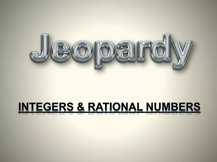 integers rational numbers