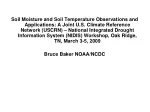 Soil Moisture and Temperature Sensors Deployment Overview - slide 1