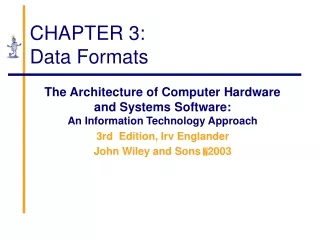 CHAPTER 3: Data Formats