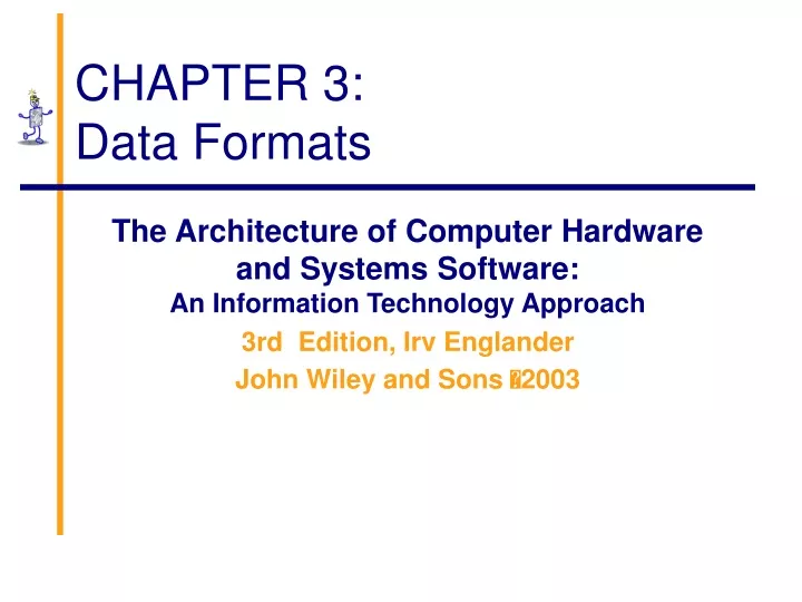 chapter 3 data formats