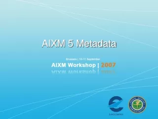 AIXM 5 Metadata
