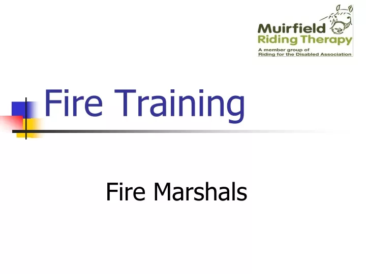 fire training