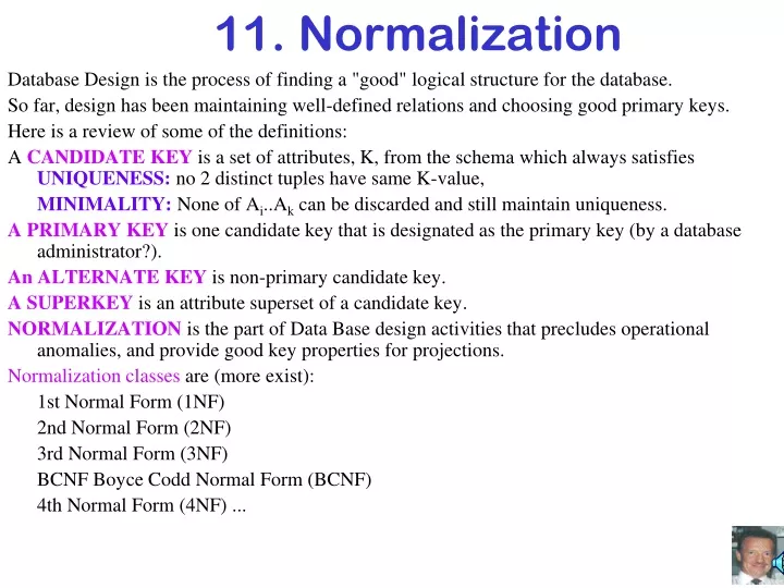 11 normalization