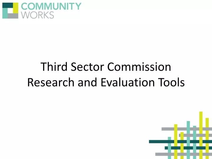 third sector commission research and evaluation tools