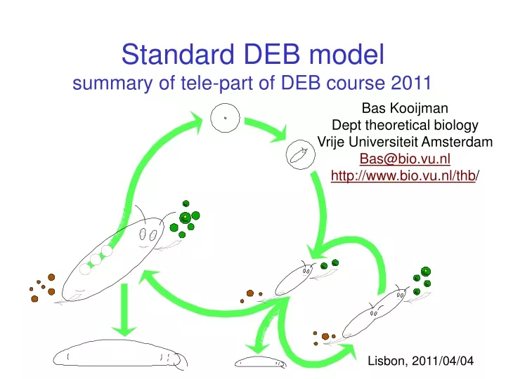 standard deb model summary of tele part of deb course 2011