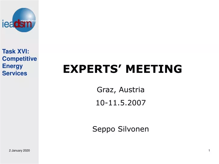 experts meeting