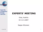 EXPERTS’ MEETING