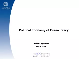 Political Economy of Bureaucracy