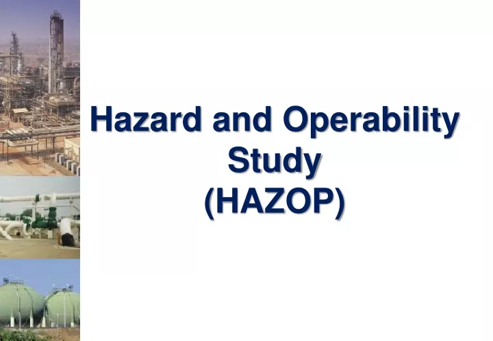 hazard and operability study hazop