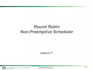 Round Robin  Non-Preemptive Scheduler