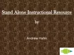 Stand Alone Instructional Resource by - slide 1