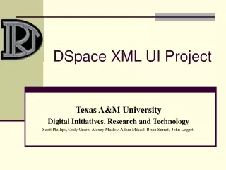 DSpace XML UI Project