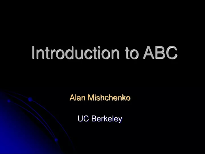 introduction to abc