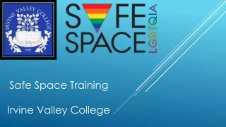 Safe Space Training Irvine Valley College