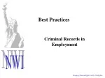 Best Practices: Criminal Records in Employment - slide 1