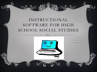 Instructional Software for High School Social Studies