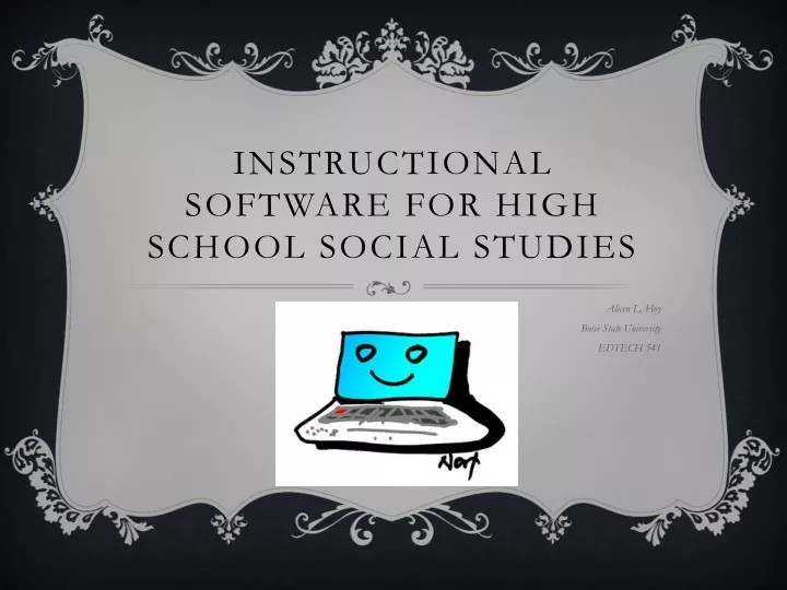 instructional software for high school social studies