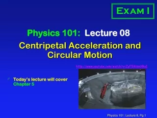Centripetal Acceleration and  Circular Motion