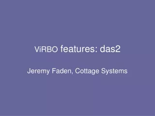 ViRBO  features: das2