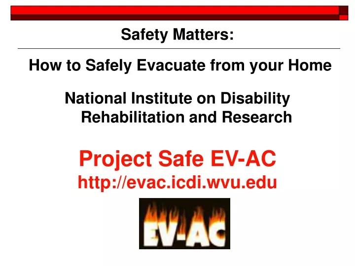 how to safely evacuate from your home