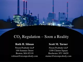CO 2  Regulation – Soon a Reality