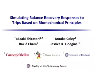 Simulating Balance Recovery Responses to Trips Based on Biomechanical Principles