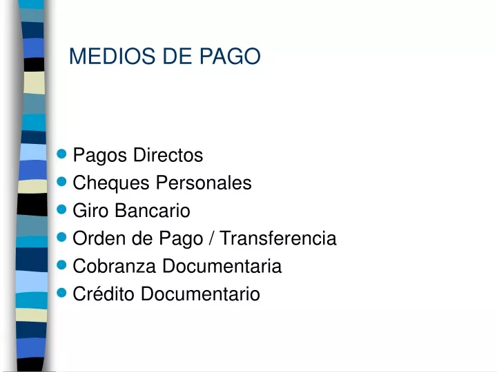 medios de pago