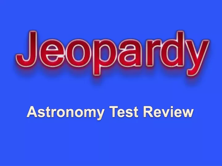 astronomy test review