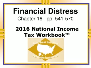 Financial Distress Chapter 16   pp. 541-570