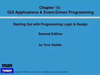 Starting Out with Programming Logic &amp; Design   Second Edition by Tony Gaddis