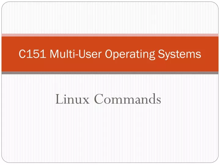 c151 multi user operating systems