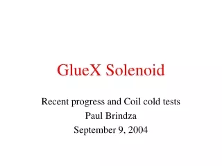 GlueX Solenoid