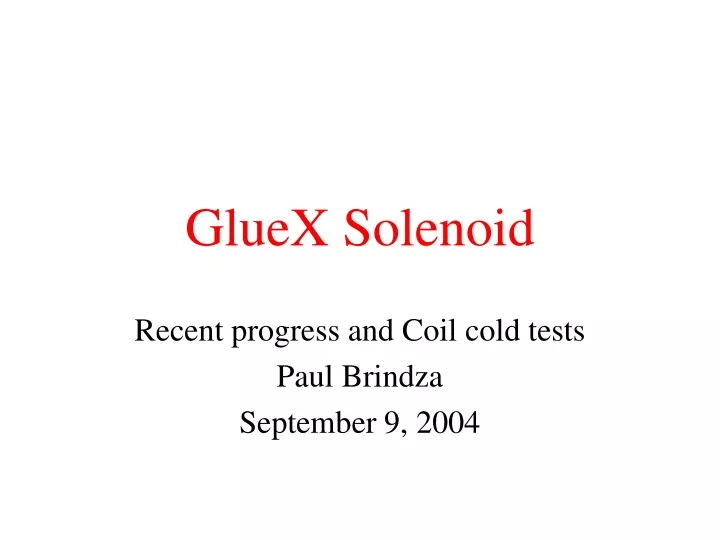 gluex solenoid