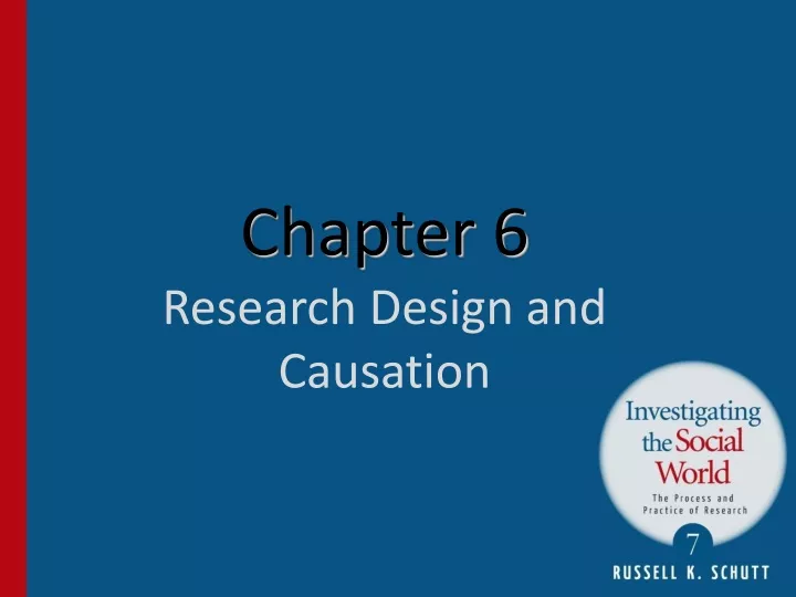 chapter 6 research design and causation