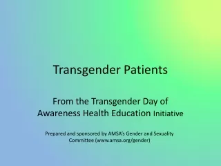 Transgender Patients