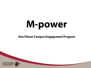 M-power  One Planet Campus Engagement Program