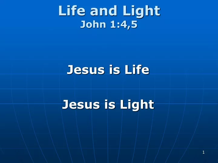 life and light john 1 4 5