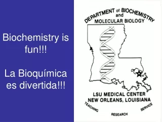 Biochemistry is fun!!! La Bioquímica es divertida!!!