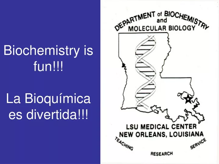 biochemistry is fun la bioqu mica es divertida