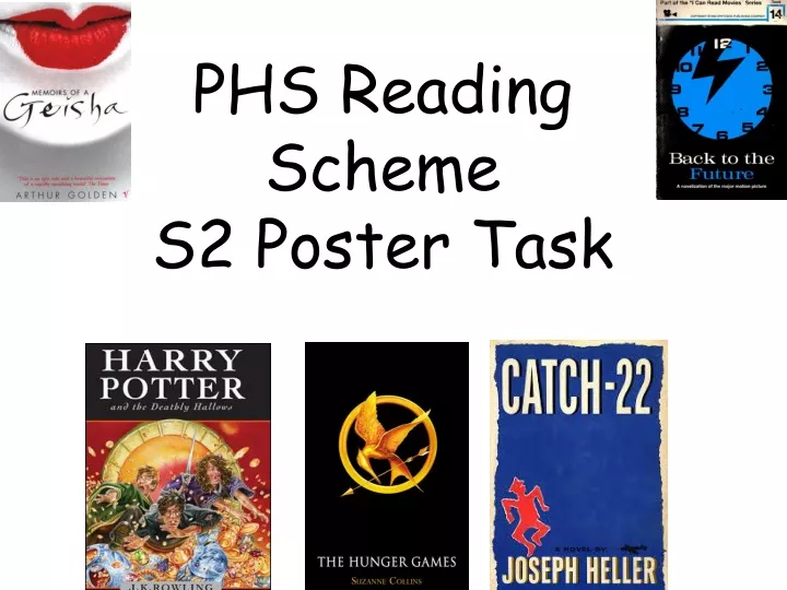 phs reading scheme s2 poster task
