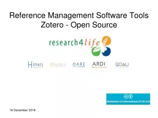 Reference Management Software Tools Zotero - Open Source