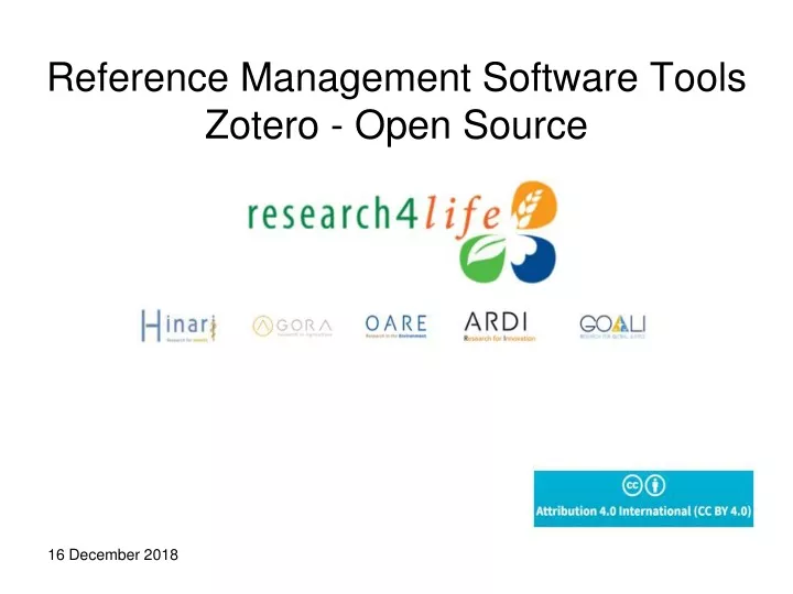 reference management software tools zotero open source