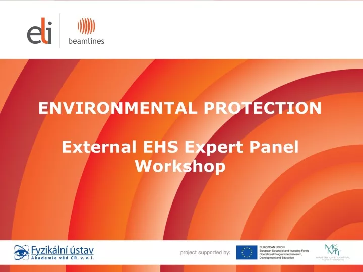 environmental protection external ehs expert panel workshop