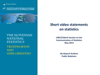 Let  statisticians speak out  on video!
